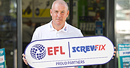 Screwfix signs as an official partner of the EFL